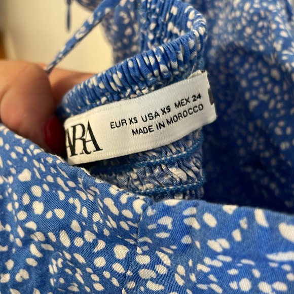 Zara Blue and White Dreamy Dress - Picture 7 of 7